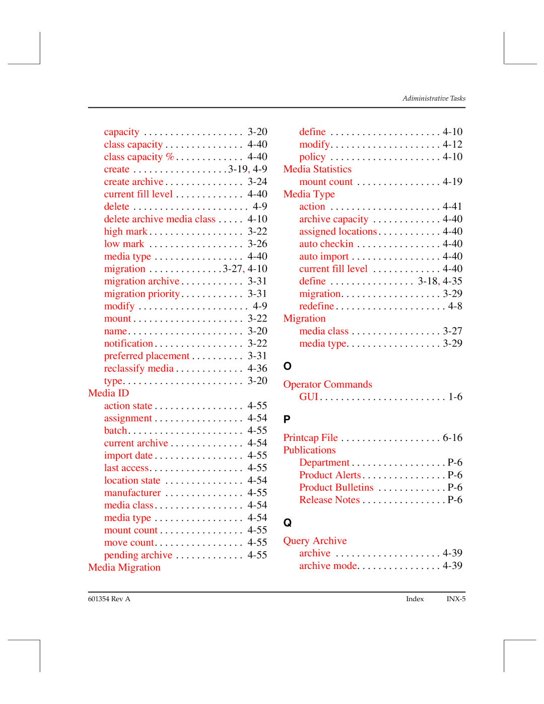 ADIC 601354 manual Media Migration 