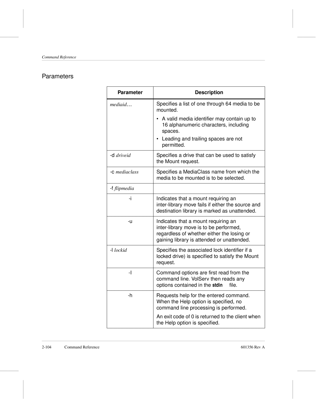 ADIC 601356 manual Specifies a drive that can be used to satisfy 