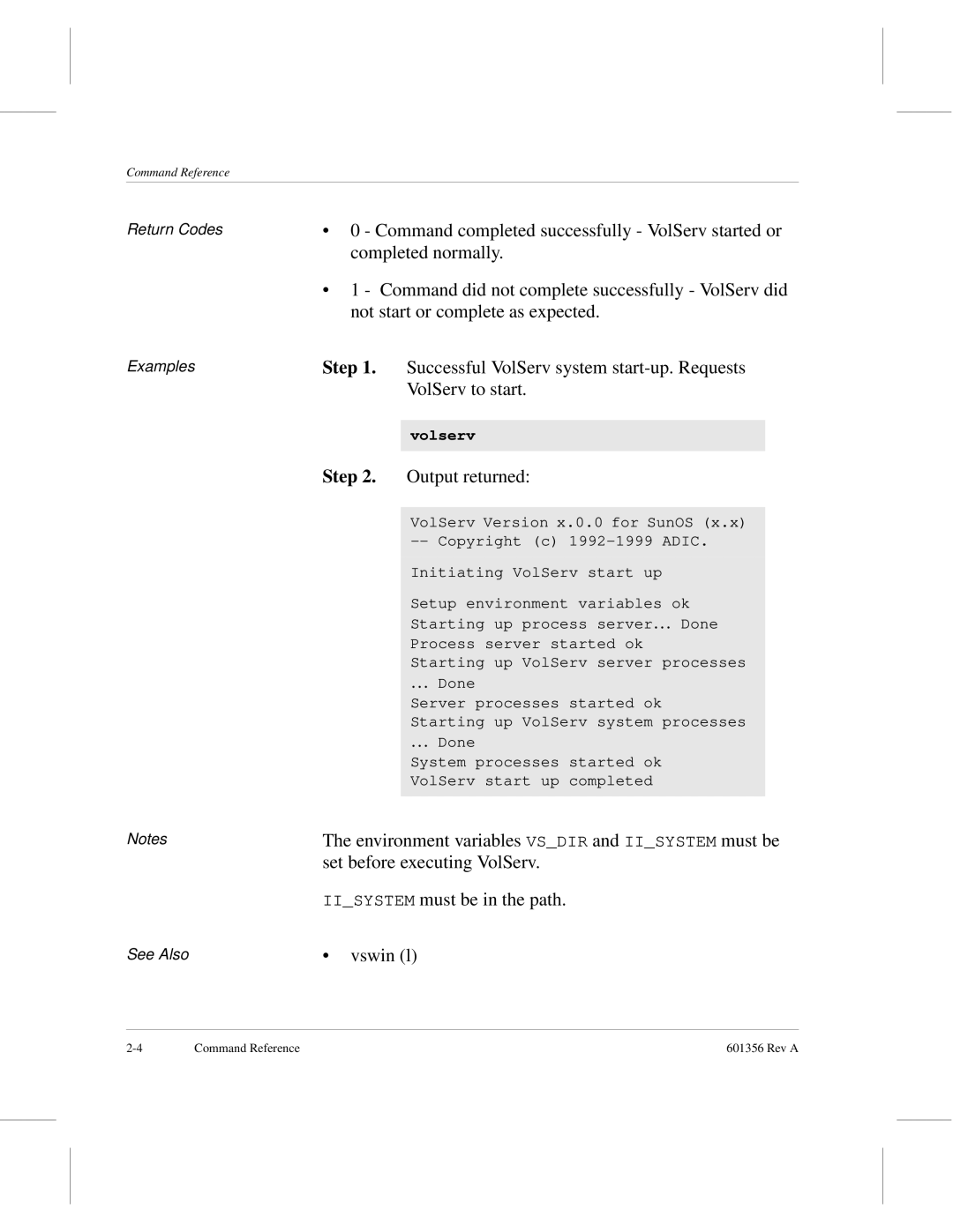 ADIC 601356 manual Step 