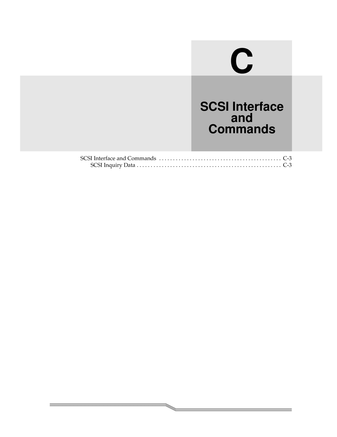 ADIC FCR 200 manual Scsi Interface Commands 