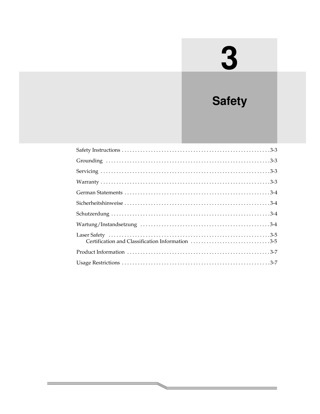 ADIC FCR 200 manual Safety 