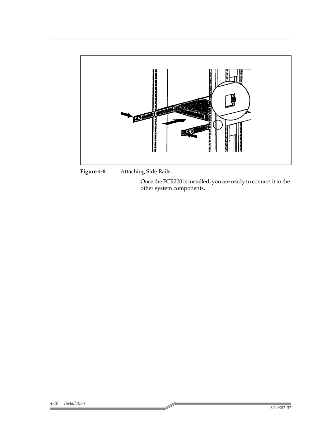 ADIC FCR 200 manual Installation 62-9301-01 