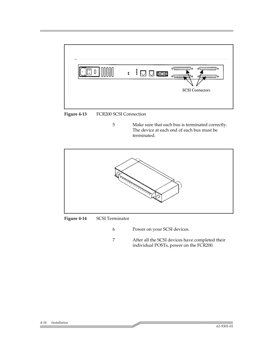 ADIC FCR 200 manual Installation 62-9301-01 