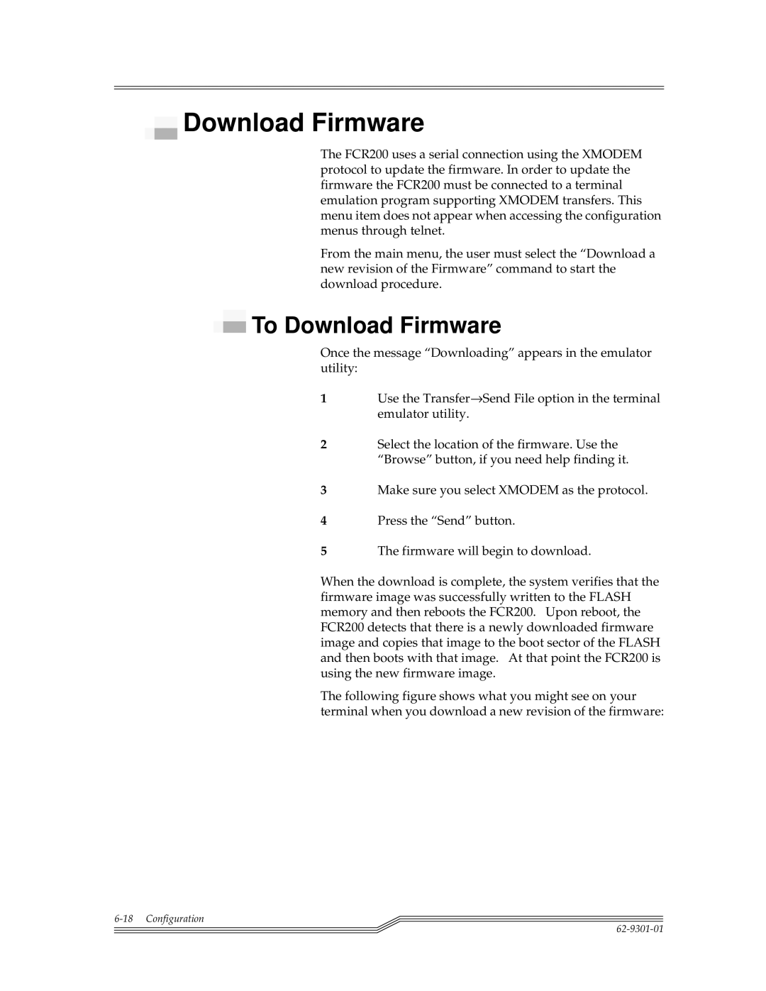 ADIC FCR 200 manual To Download Firmware 