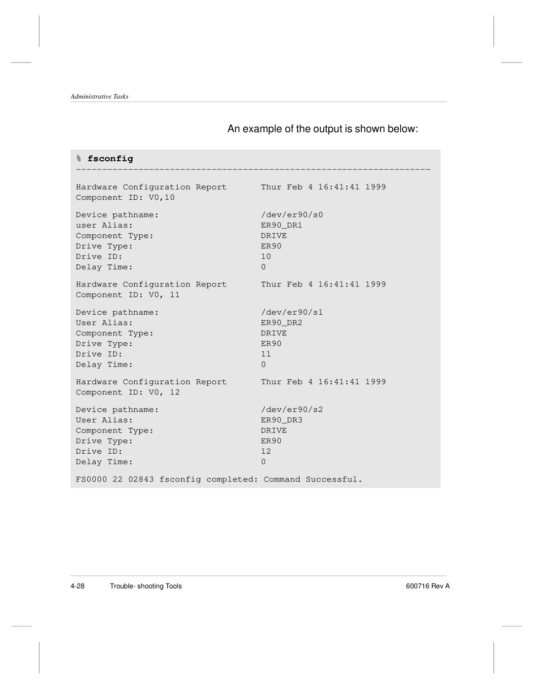 ADIC FileServ Version 4.0 600716 Rev A manual Drive 