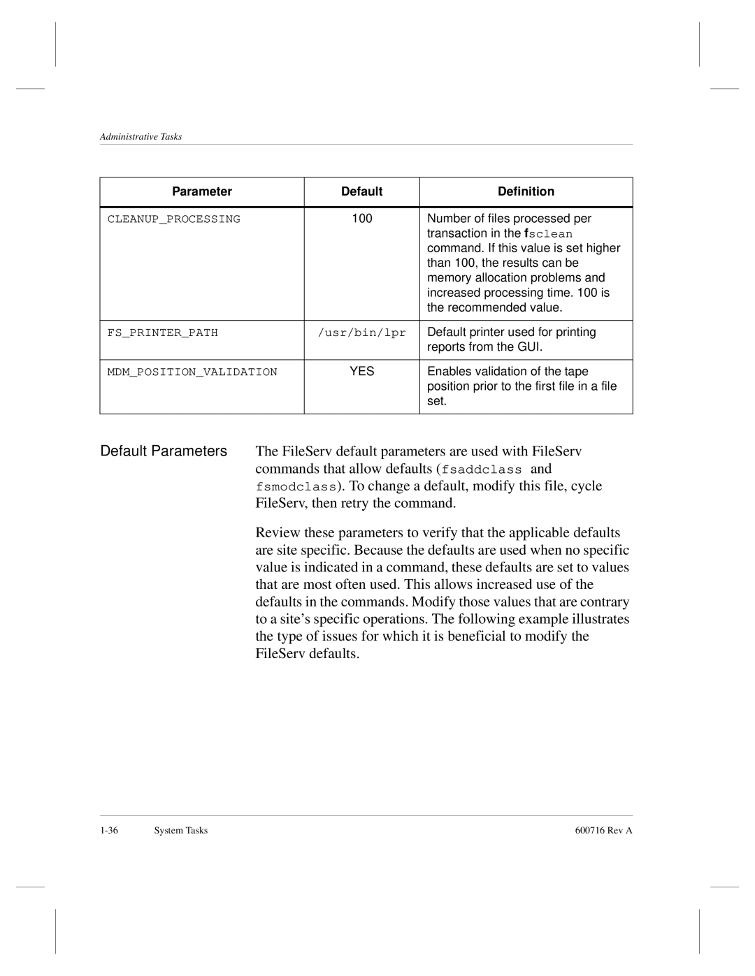 ADIC FileServ Version 4.0 600716 Rev A manual Yes 