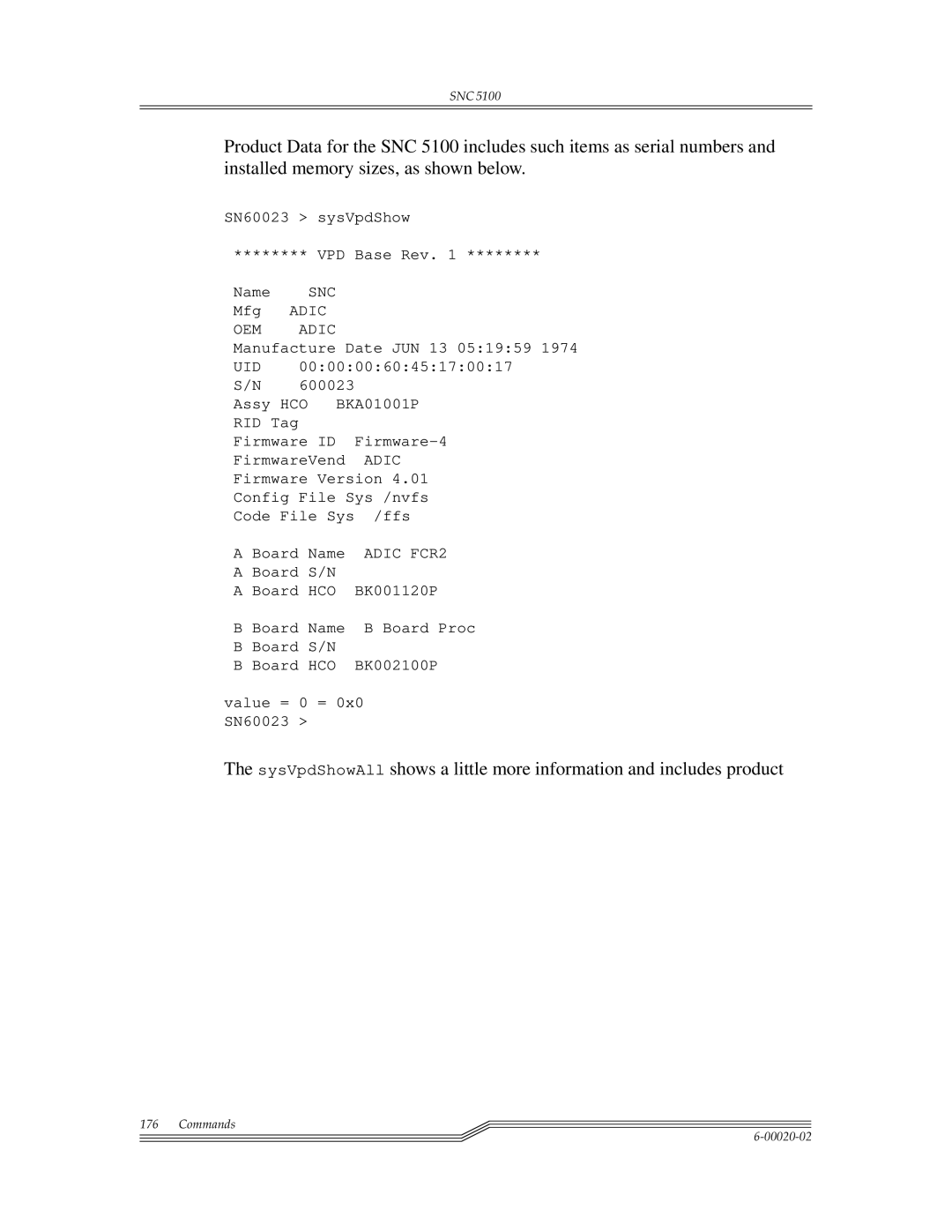 ADIC Scalar 1000, SNC 5100 manual OEM Adic 