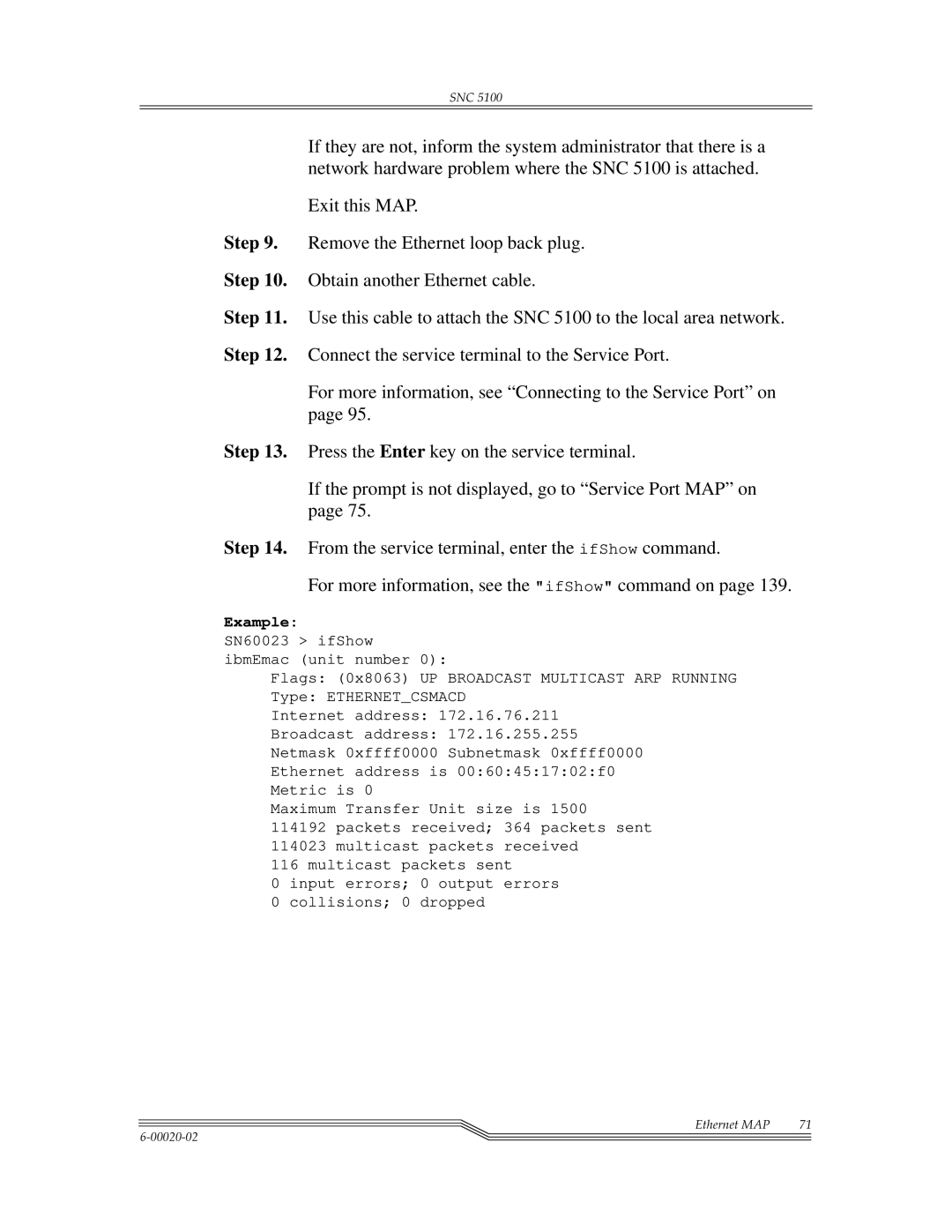 ADIC SNC 5100, Scalar 1000 manual Example SN60023 ifShow 