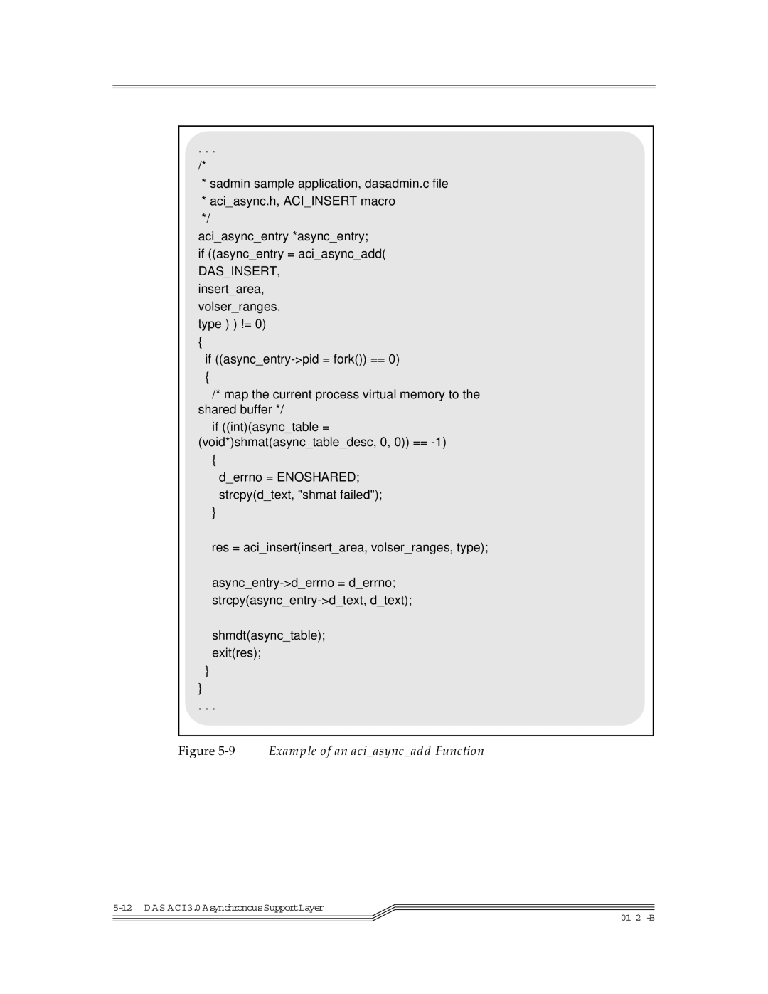 ADIC Server manual 9Example of an aciasyncadd Function 