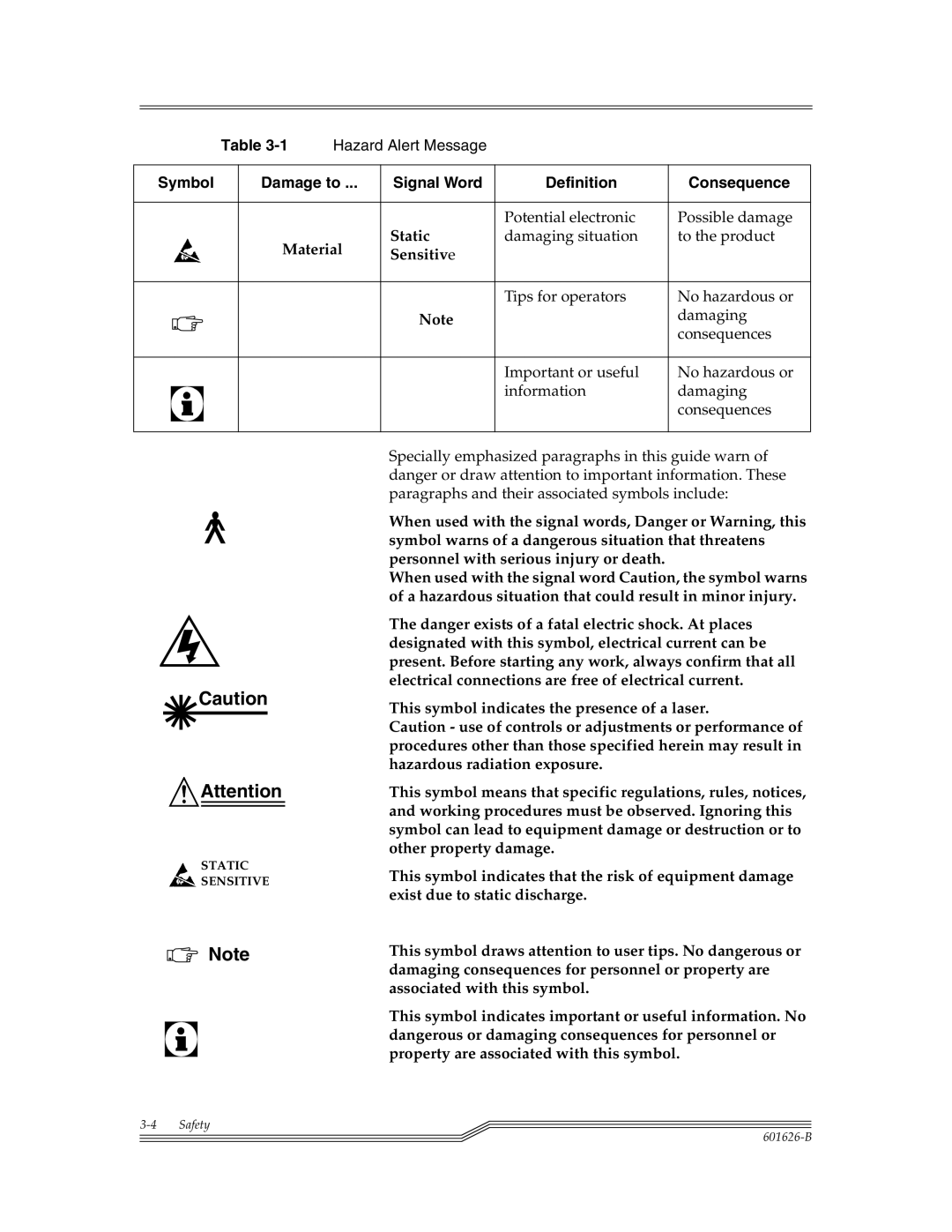 ADIC Server manual Potential electronic Possible damage, Damaging situation To the product 