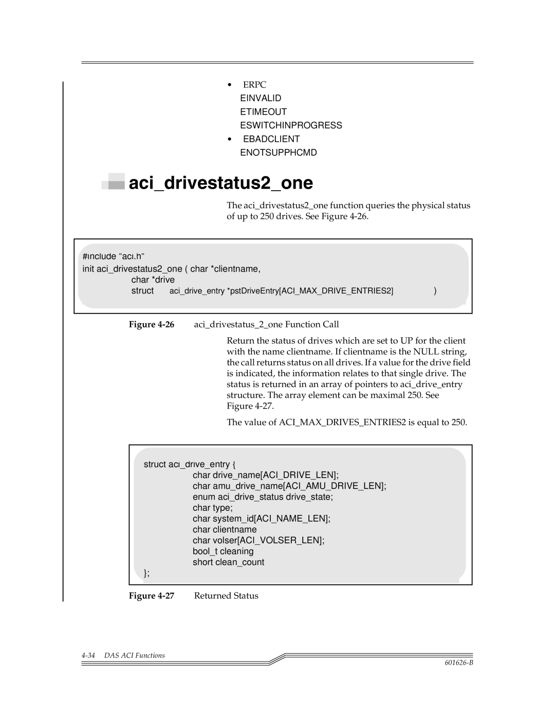 ADIC Server manual Acidrivestatus2one 