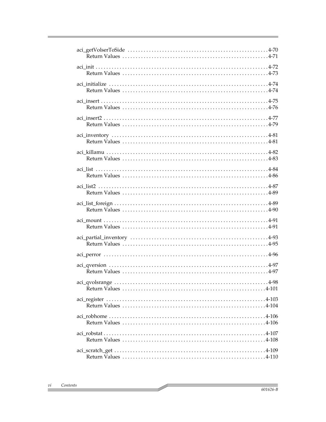 ADIC Server manual Vi Contents 601626-B 