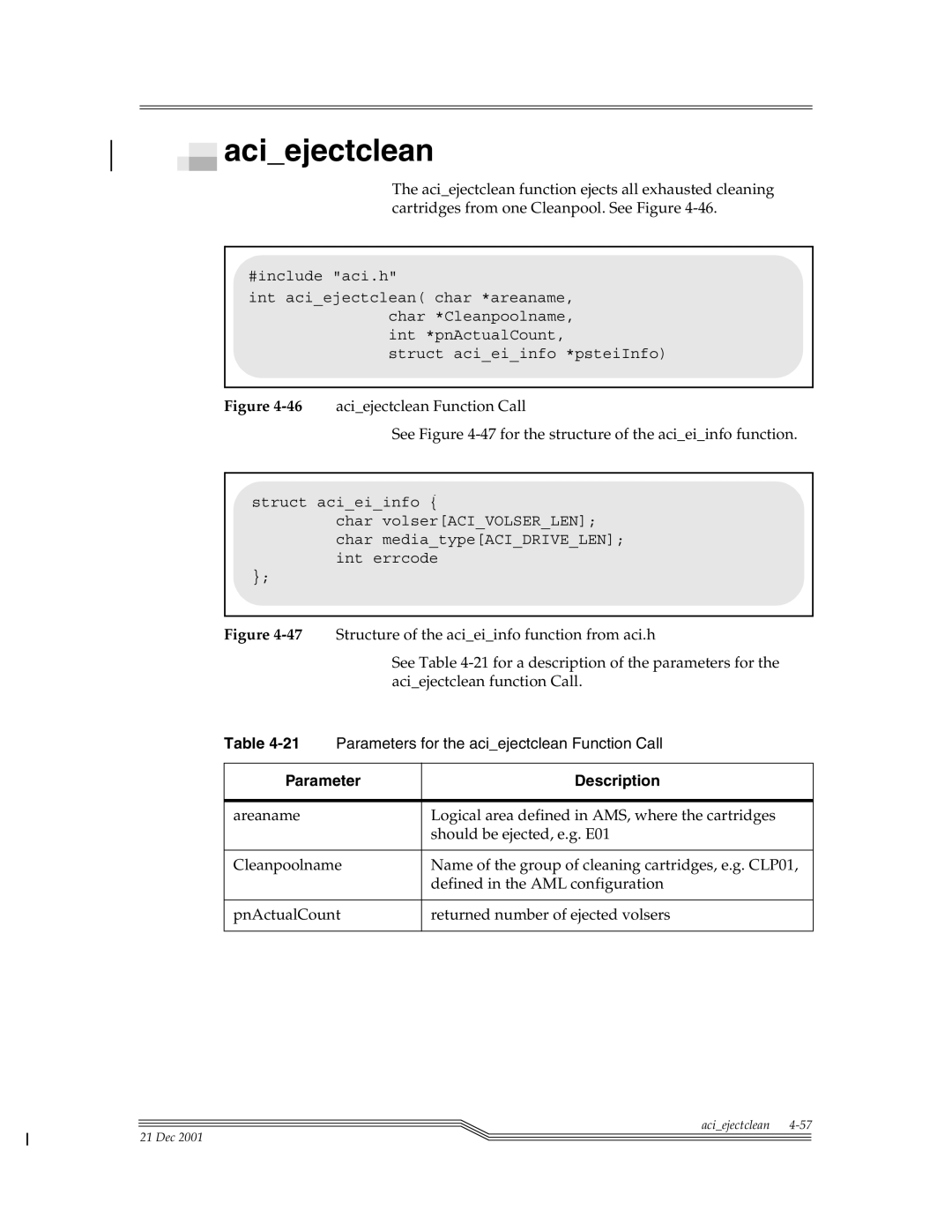 ADIC Server manual Aciejectclean 