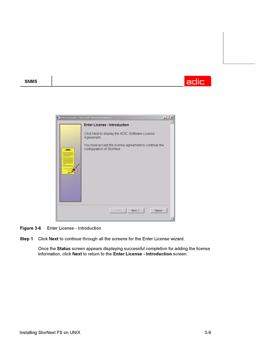 ADIC SNMS 2.3 manual Snms 