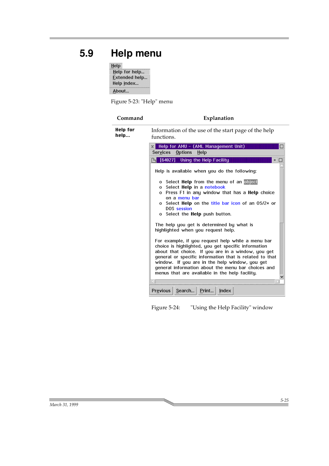 ADIC Switches manual Help menu 