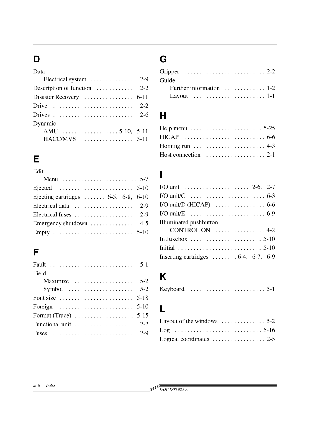 ADIC Switches manual Hicap 