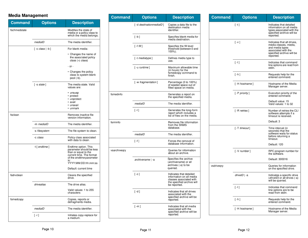 ADIC Version 2.7 manual Media Management 