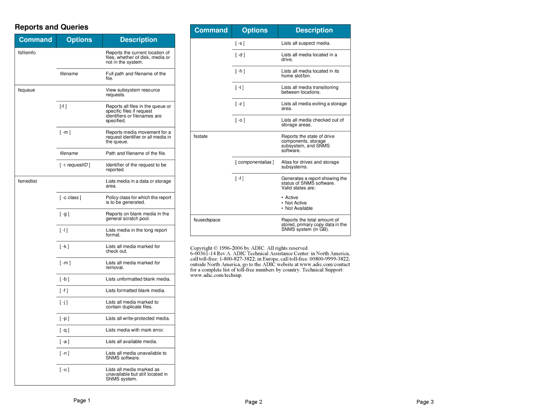 ADIC Version 2.7 manual Reports and Queries, RrequestID 