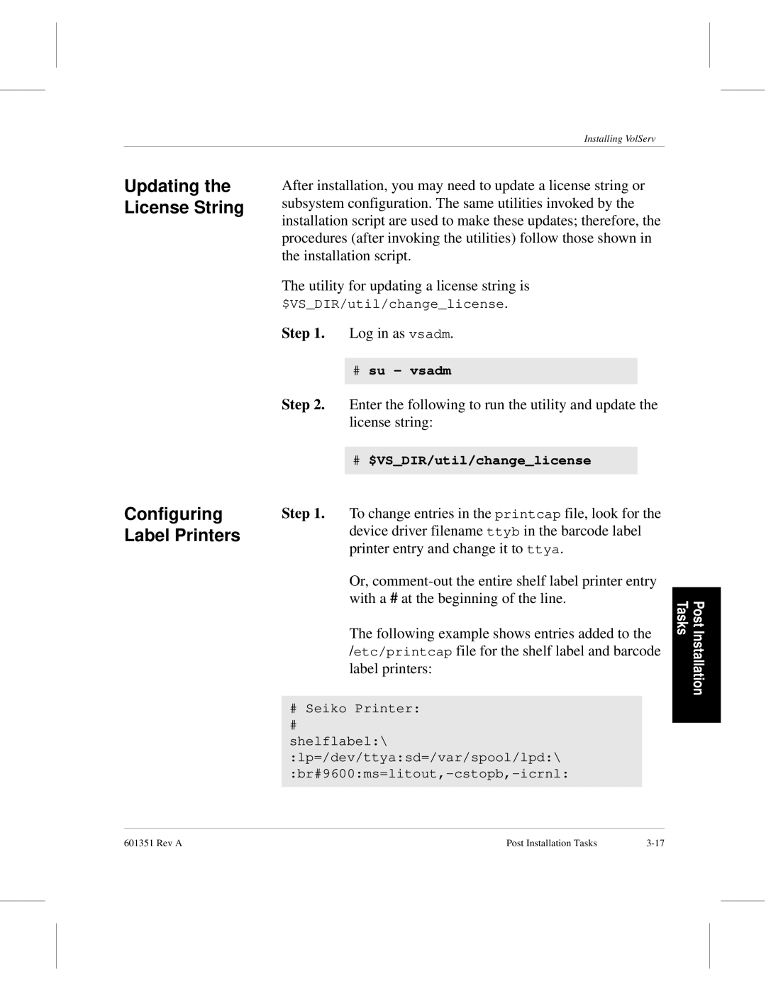 ADIC Version 5.0 manual Configuring, Label Printers 