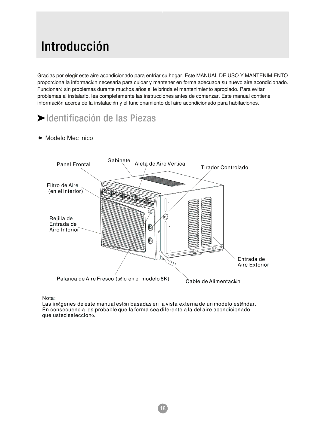 Admiral AAW-08DM1FHU, AAW-08CR1FHU, AAW-08CM1FHU, AAW-06CR1FHU, AAW-08DR1FHU, AAW-05CM1FHU, AAW-O6CM1FHU manual Introducción 