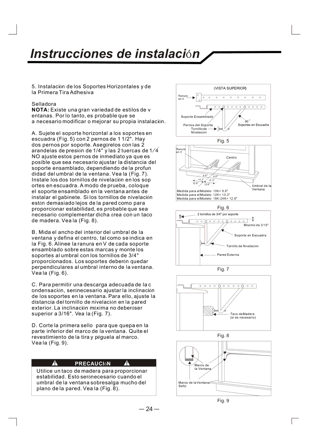 Admiral AAW-12CM1FHU, AAW-24CM3FHU, AAW-24CR3FHU, AAW-10CM1FHU, AAW-18CM3FHU, AAW-12DR3FHU, AAW-10CR1FHU manual Precauci N 