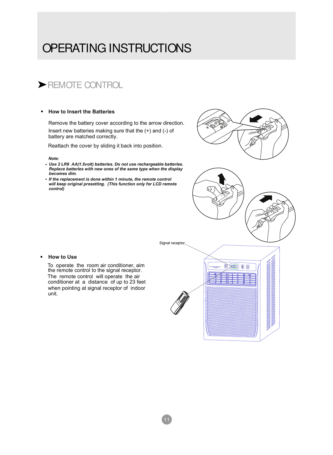 Admiral AAWV-06CR1FAU, AAWV-12CR1FAU, AAWV-08CR1FAU, AAWV-10CR1FAU manual How to Insert the Batteries, How to Use 