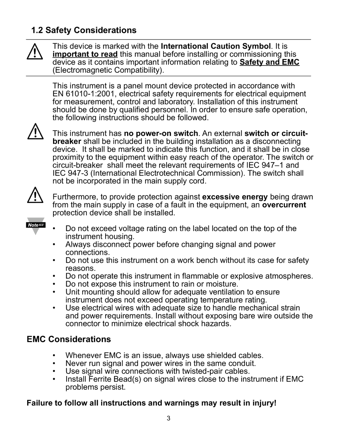 a/d/s/ iSeries manual Safety Considerations, EMC Considerations 