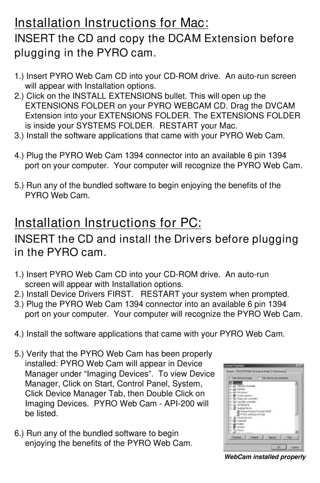 ADS Technologies 1394 manual Installation Instructions for Mac 