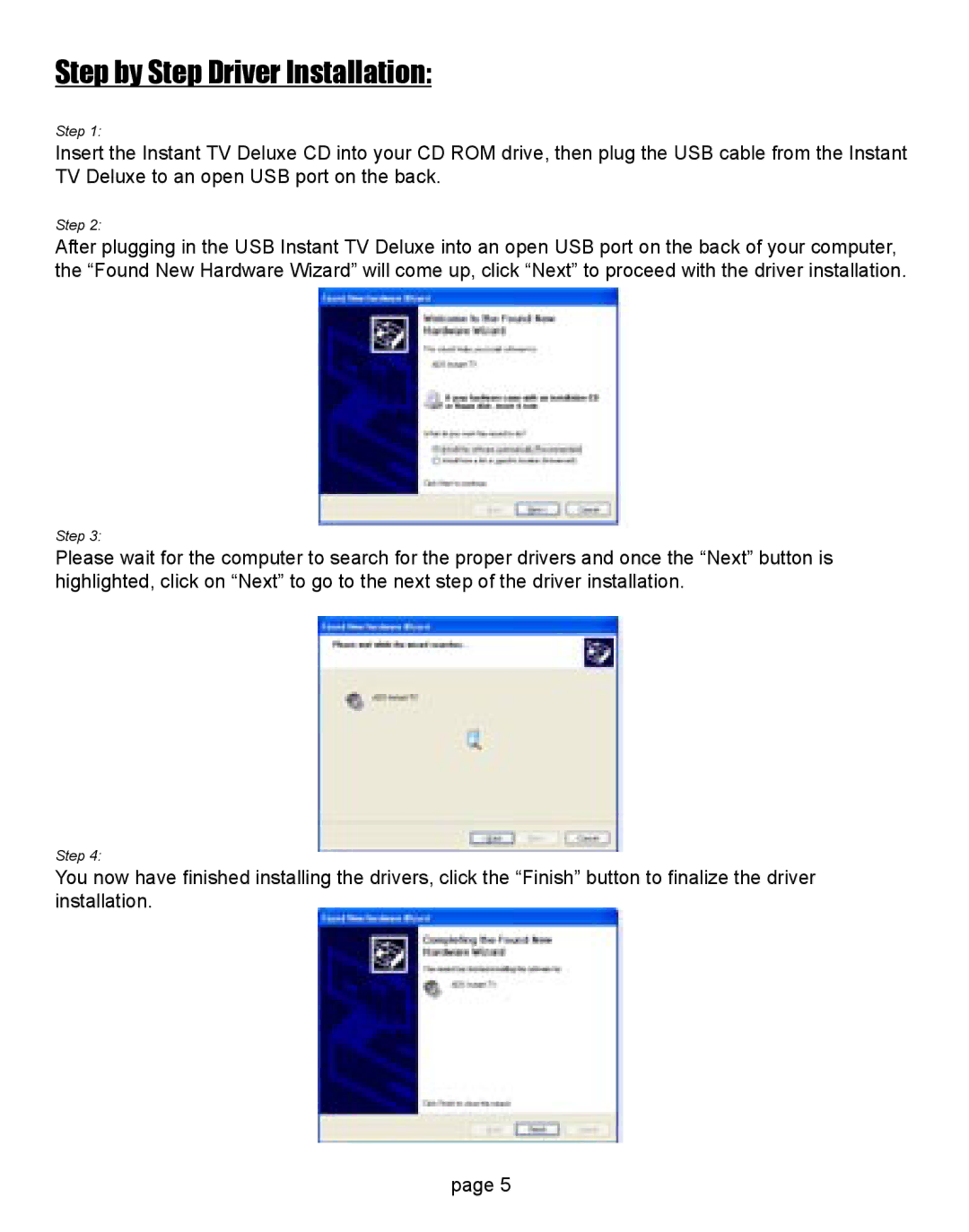 ADS Technologies CD or DVD Hardware manual Step by Step Driver Installation 