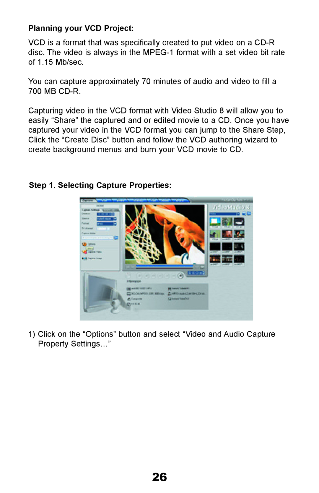 ADS Technologies Instant Video PCI manual Planning your VCD Project, Selecting Capture Properties 