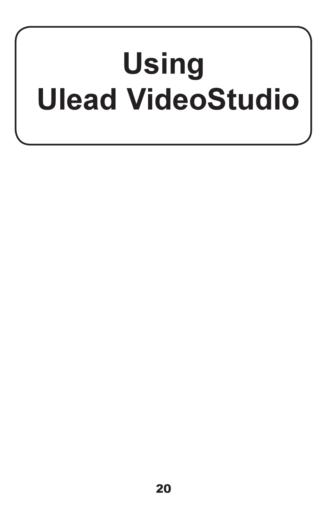 ADS Technologies None manual Using Ulead VideoStudio 