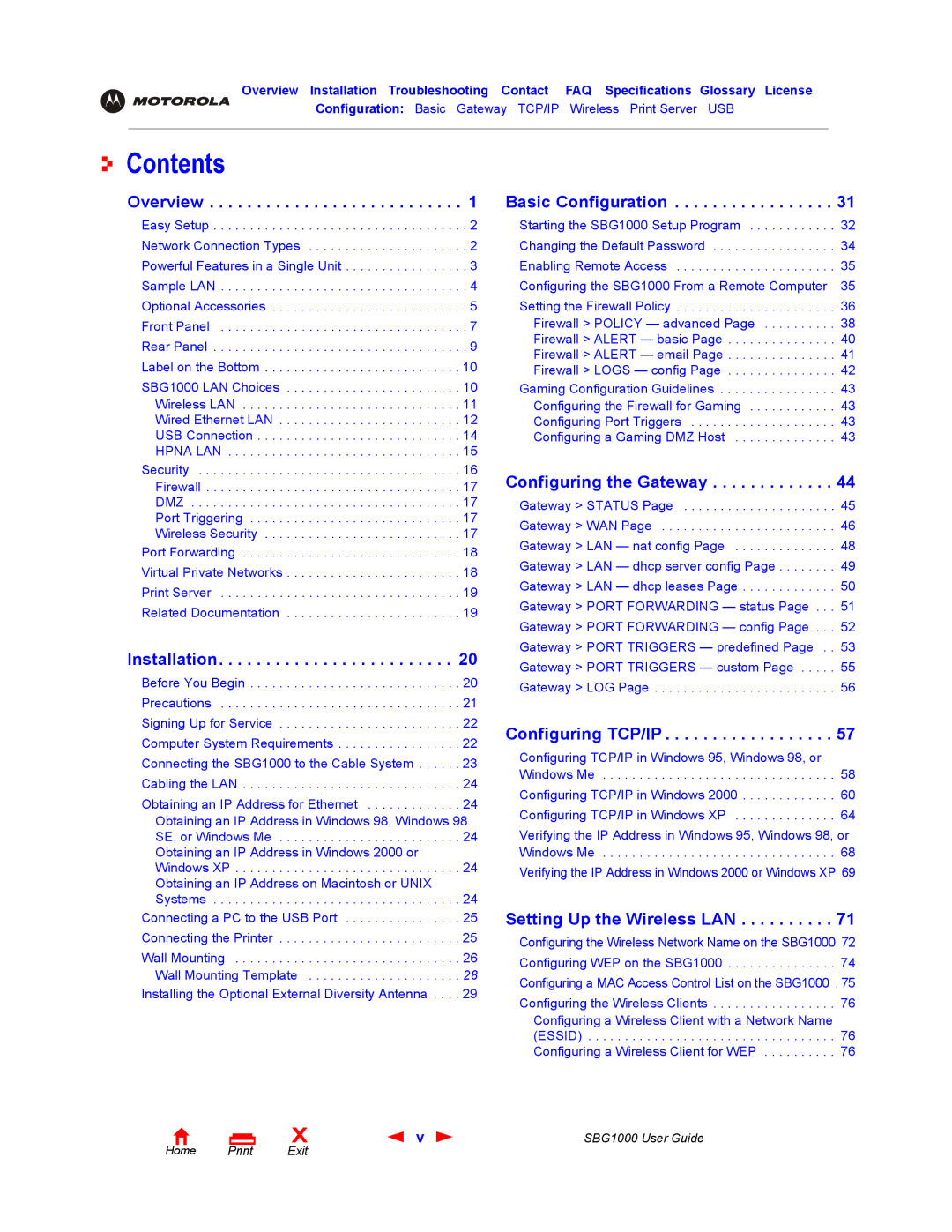 ADS Technologies SBG1000 manual Contents 