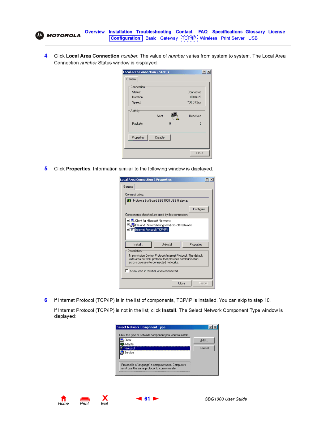 ADS Technologies SBG1000 manual Configuration Basic Gateway TCP/IP Wireless Print Server USB 