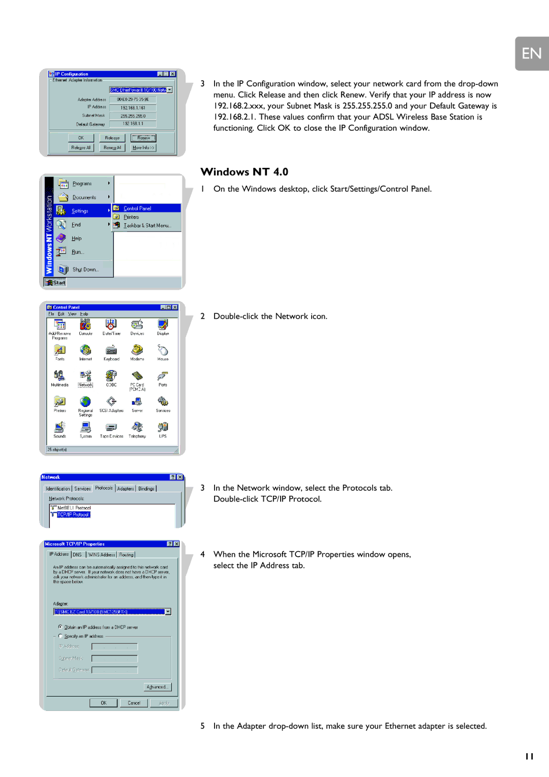 ADS Technologies SNA6500 user manual Windows NT 