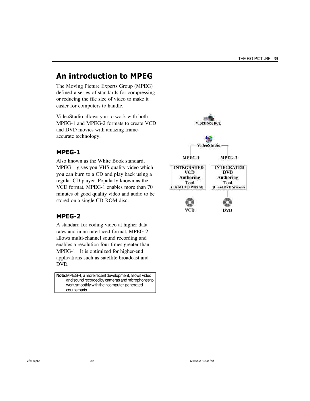 ADS Technologies USB Instant DVD manual An introduction to Mpeg, MPEG-1 