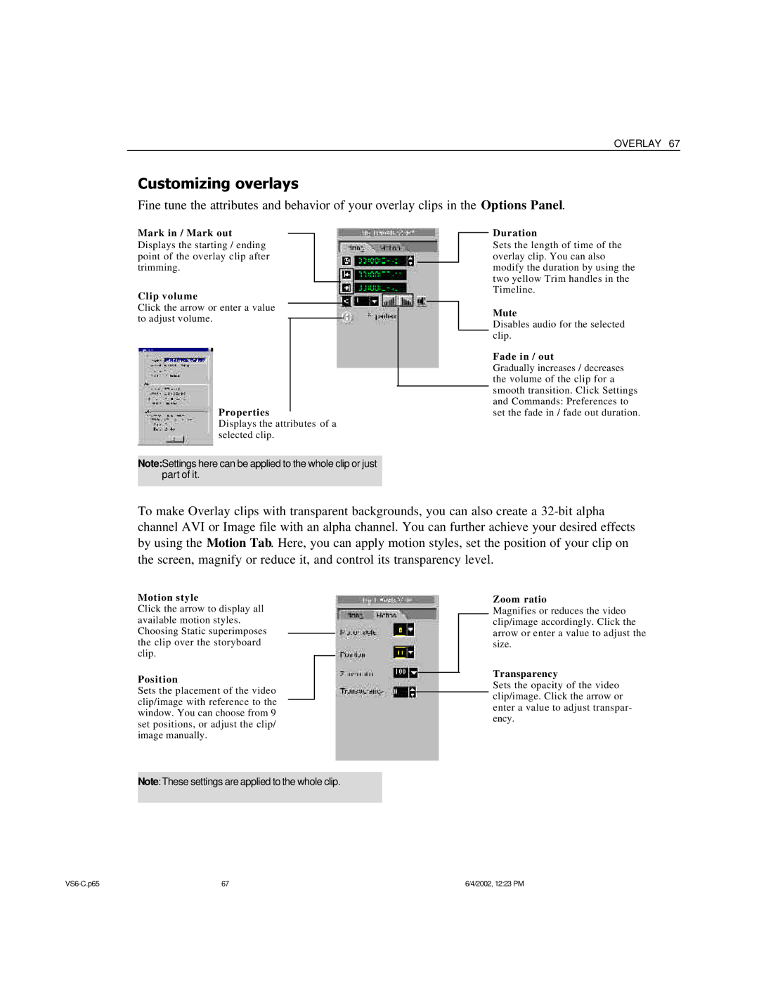 ADS Technologies USB Instant DVD manual Customizing overlays 