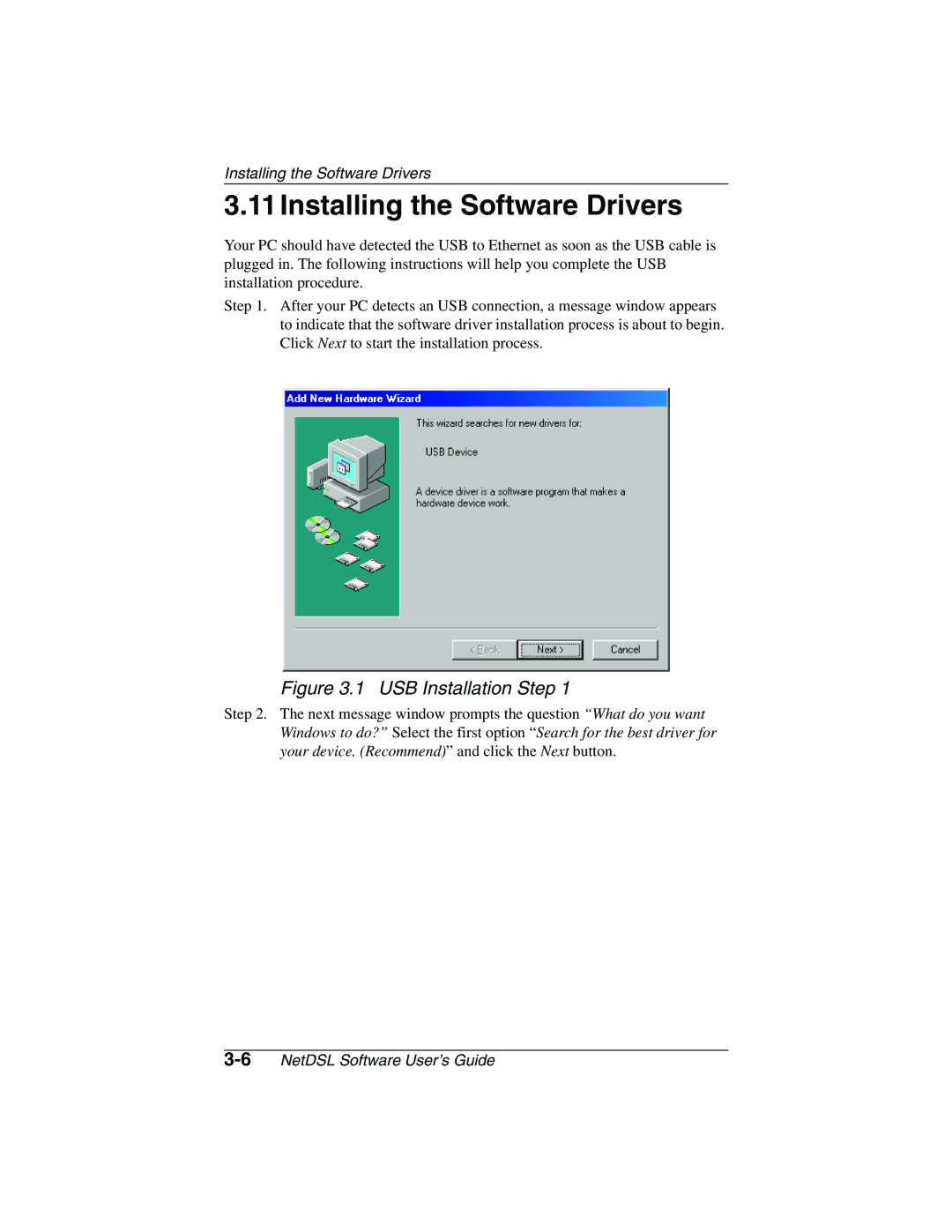 ADS Technologies version 5.2b1 manual 11Installing the Software Drivers, USB Installation Step 