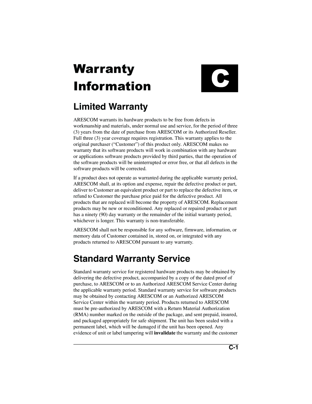 ADS Technologies version 5.2b1 manual Warranty Information, Limited Warranty, Standard Warranty Service 