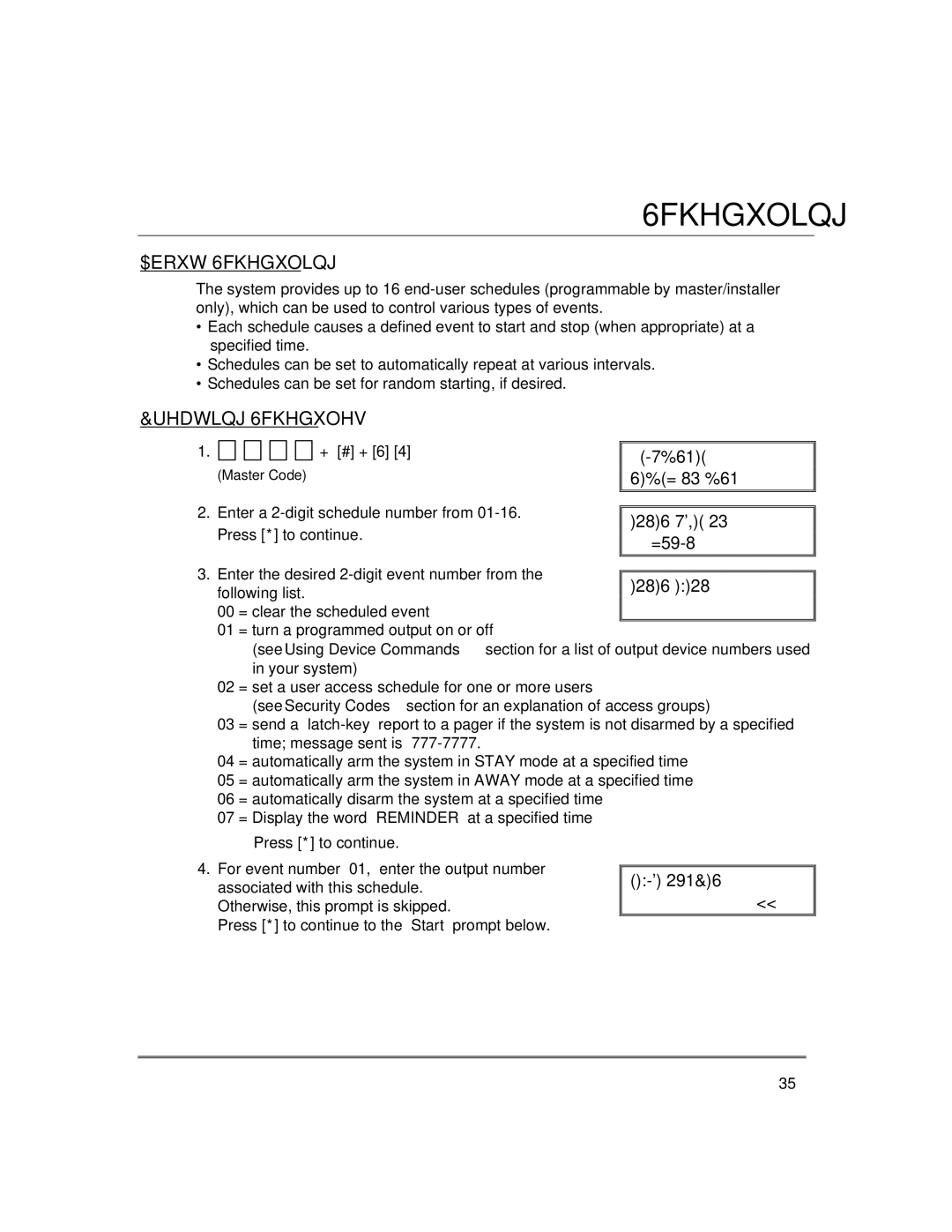 ADT Security Services 3000EN manual $ERXW6FKHGXOLQJ, UHDWLQJ6FKHGXOHV 