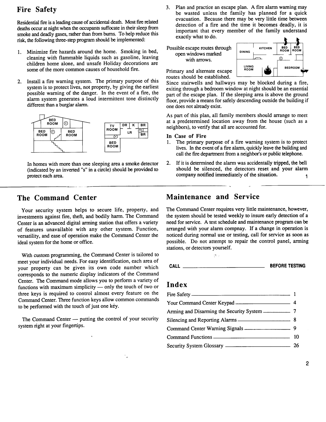 ADT Security Services 4112, 6112 manual 