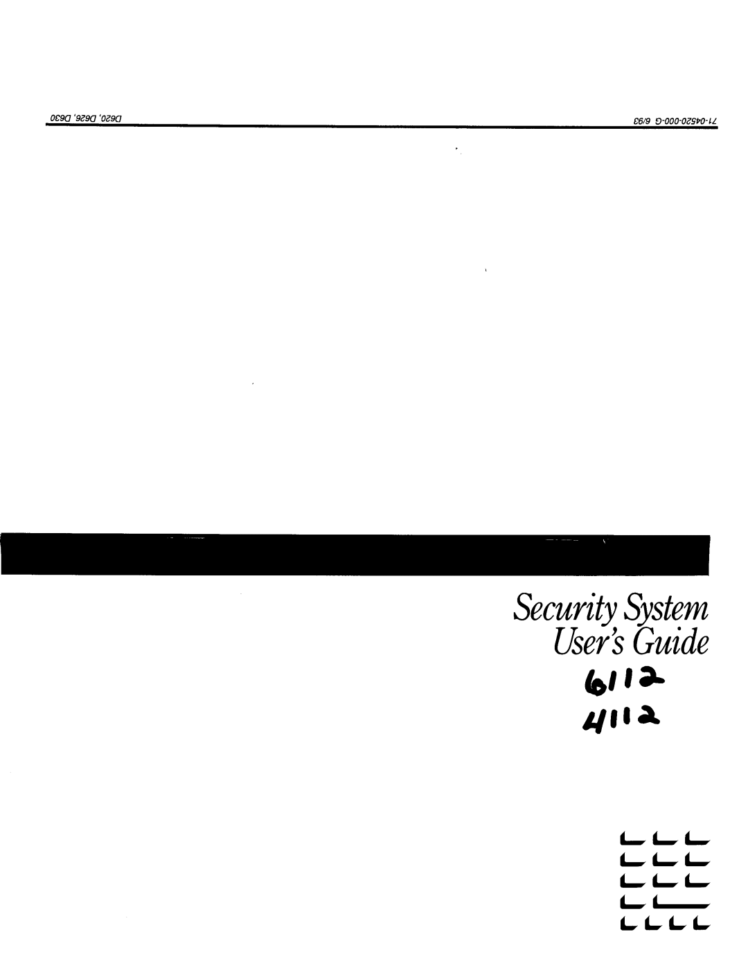 ADT Security Services 6112, 4112 manual 