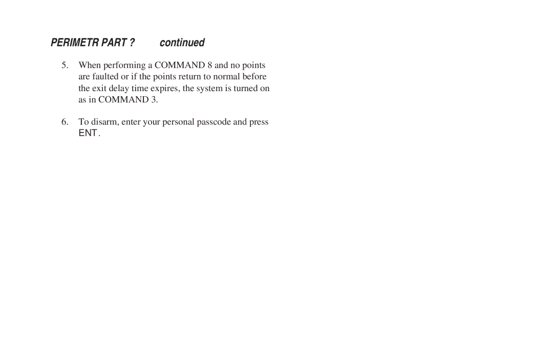 ADT Security Services 8112 manual Perimetr Part ? 