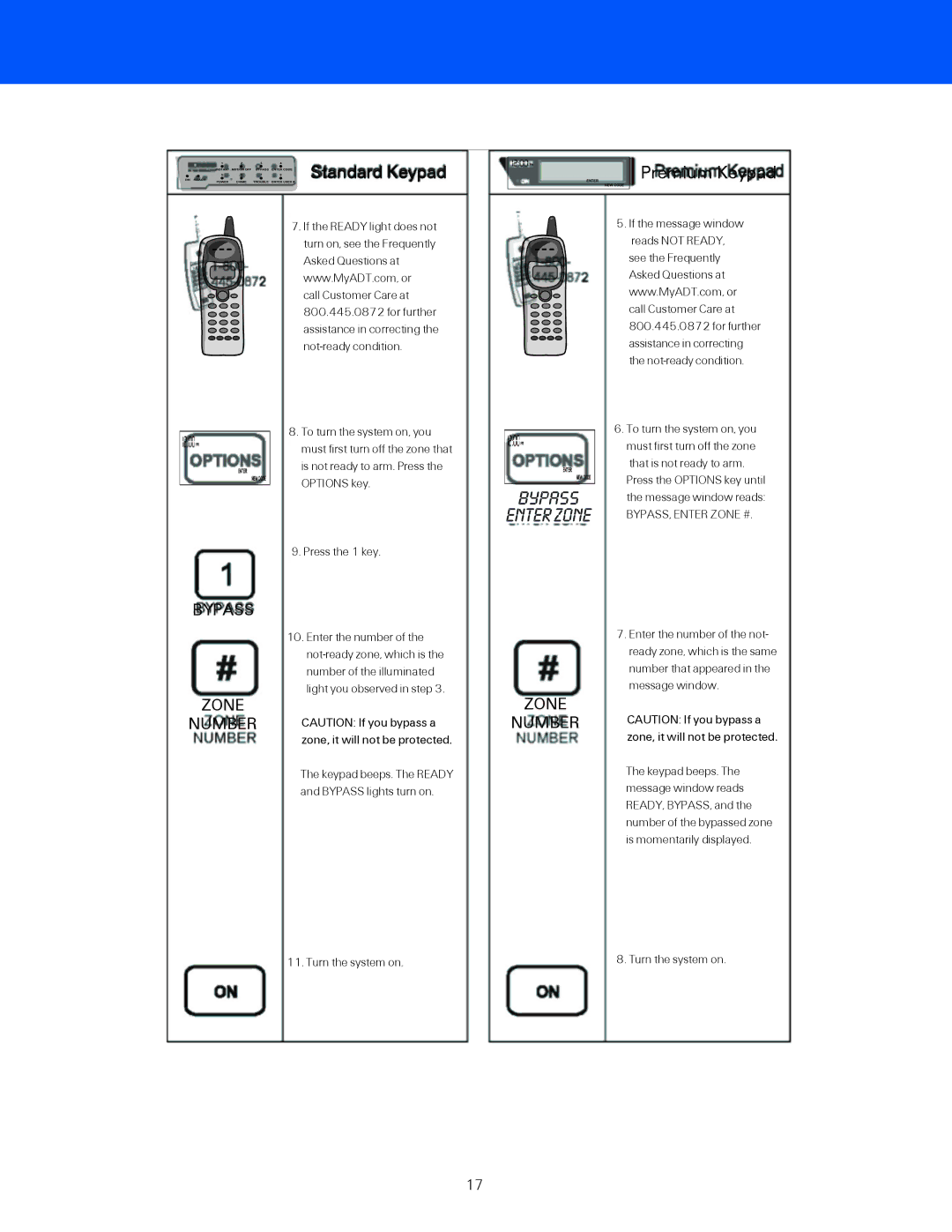 ADT Security Services BHS-3000C user manual Bypass 