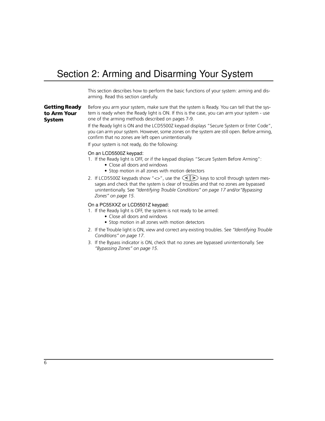 ADT Security Services Power 864 manual Arming and Disarming Your System, Getting Ready to Arm Your System 