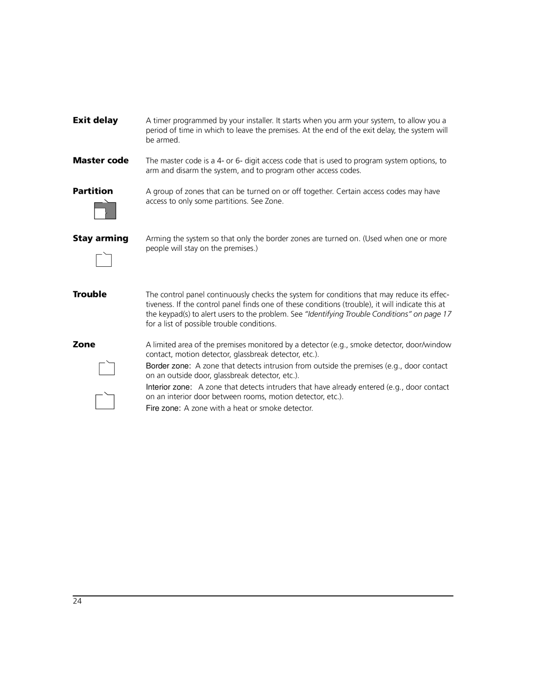 ADT Security Services Power 864 manual Partition, Zone 