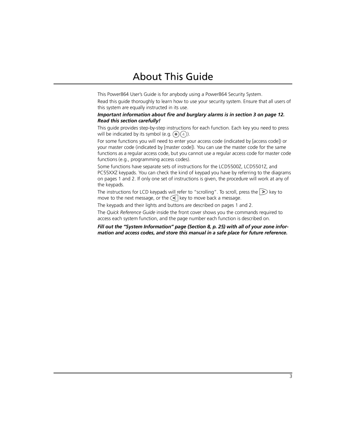 ADT Security Services Power 864 manual About This Guide 