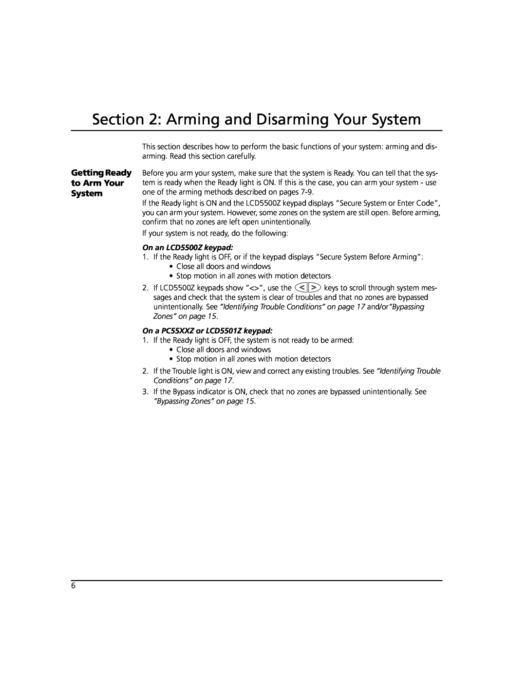 ADT Security Services Power 864 manual Arming and Disarming Your System, Getting Ready to Arm Your System 
