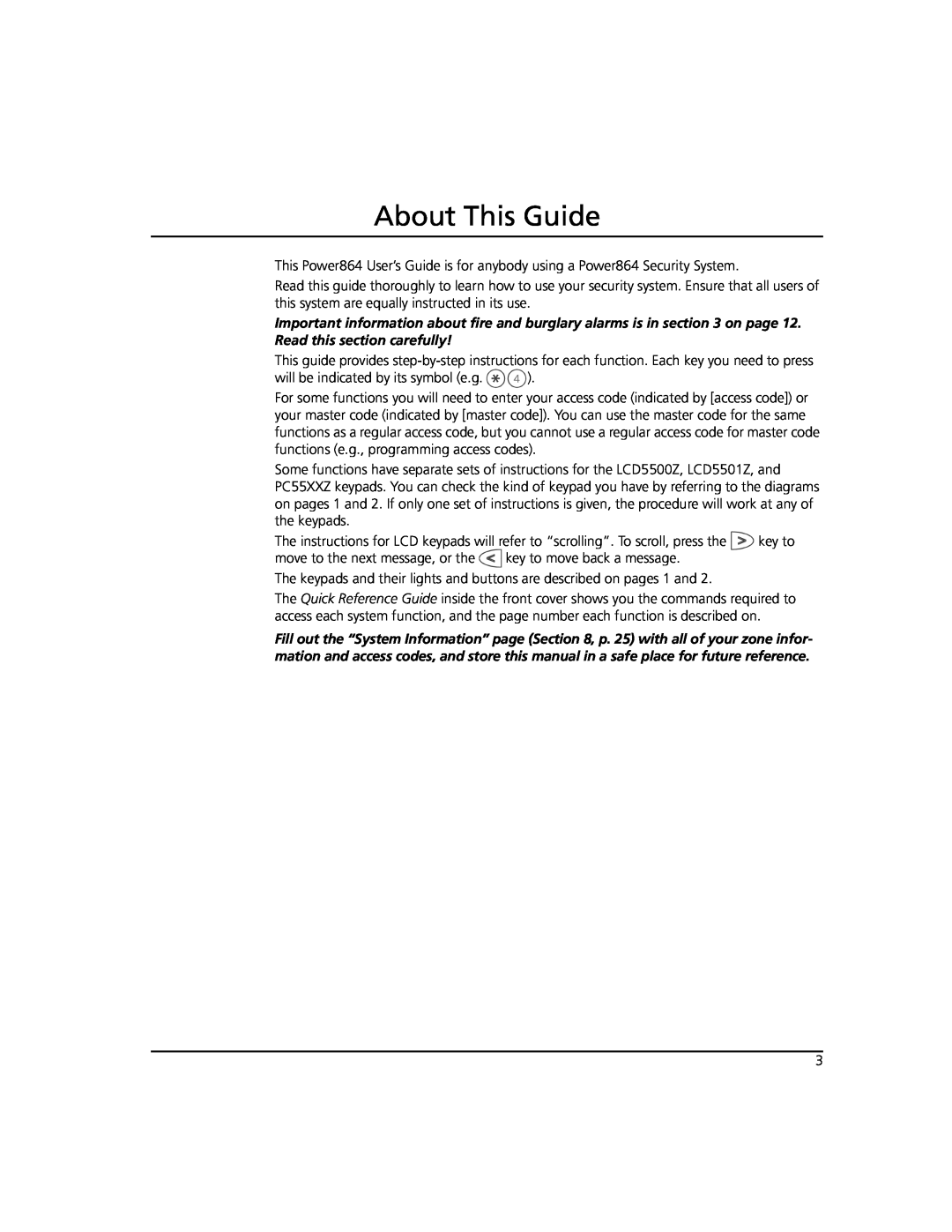 ADT Security Services Power 864 manual About This Guide 