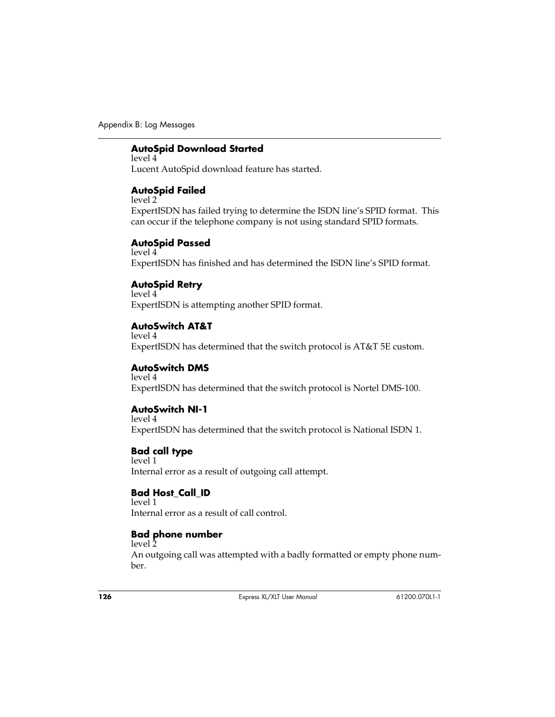 ADTRAN 1200070L1, 1200070L2 user manual 126 