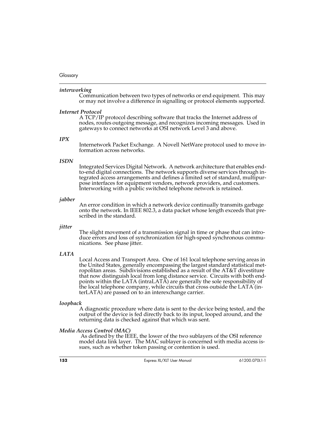 ADTRAN 1200070L1, 1200070L2 user manual Ipx 